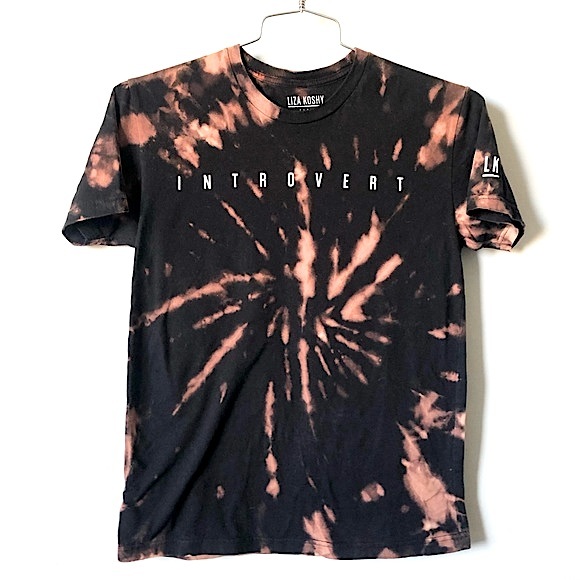 Liza Koshy Tie Dye Introvert Gone Wild Tee Discontinued Merch Size Small - Picture 2 of 7